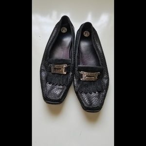 Diana Ferrari soft black driving moccasins